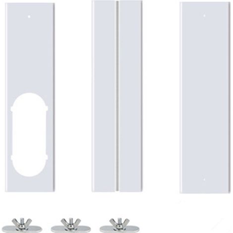 Kit De Glissière Pour Fenêtre - Adaptateur Plat 15 cm - Longueur Réglable Jusqu'à 190 cm - Pour Climatiseur Portable - 3 Pièces