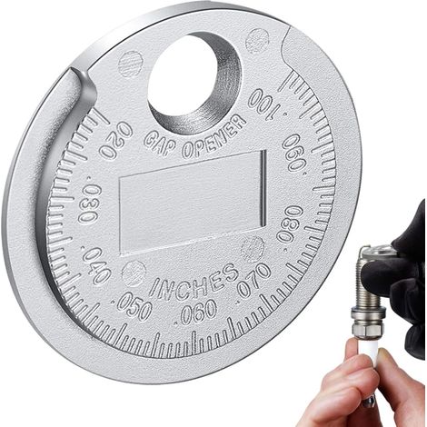 Outil de Réglage d'Écart de Bougie Jauge de Mesure de Type Pièce pour Bougies,Accessoire Mécanique de Précision pour Conducteur, Voyage & Entretien Automobile