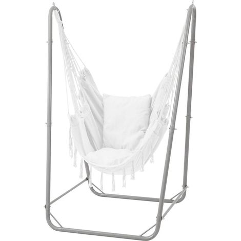 U-förmiger Hängesesselständer Grau, Stahl, 100kg, Indoor/Outdoor (1/5)