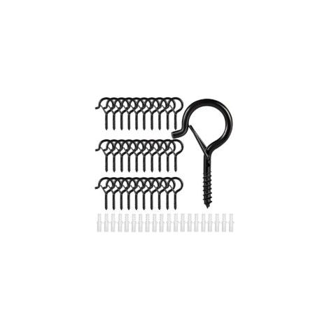 Crochet a visser vis inox a piton à crochet, Crochets à visser, Crochets de plafond en métal extérieur(30pcs) - Crezuo