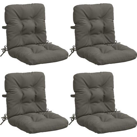 Cojines para Sillas de Respaldo Alto en 4 Piezas VIANEN 4 pcs vidaXL