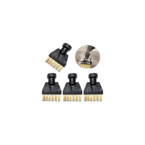 4 pcs brosses à joints pour Kärcher,Accessoires nettoyeur vapeur pour Kärcher SC1,SC2,SC3,SC4,SC5,pour Kärcher nettoyeurs vapeur brosse accessoire,Nettoyeur vapeur brosses(or)