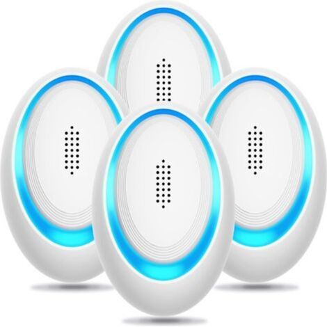 Set of 4 Ultrasonic Insect Repellers, Indoor Electronic Mouse Trap, Plug-in Repellent Against Mosquitoes and Spiders, Effective Rodent Repeller (1/5)