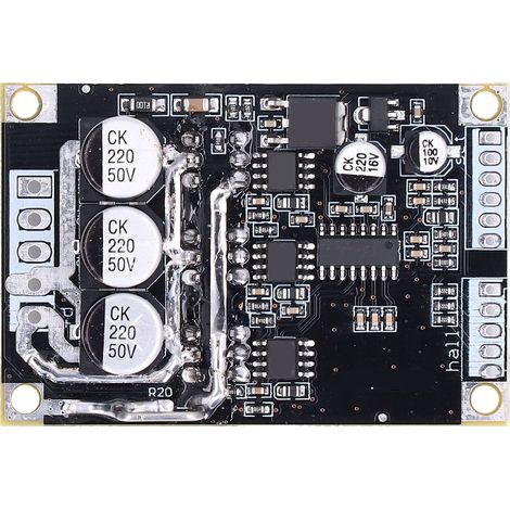Contrôleur de vitesse sans balais PCB module driver BLDC PWM 15A 500W DC 12V-36V pour moteur brushless (1/5)
