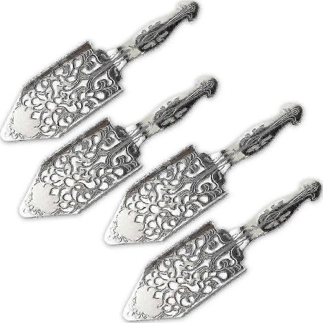 4pcs Stainless Steel Absinthe Spoons Vintage Bar Glass Cup Drinking Filter Hollowed Out Absinthe Sp Cy) (1/5)