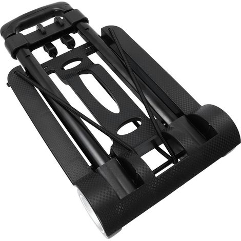 Black Folding Shopping Trolley, Portable and Multifunctional Iron (1/5)