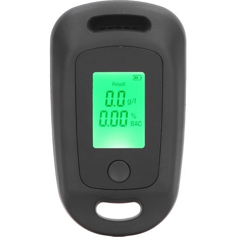 Alcoolomètre portable rechargeable USB haute précision avec écran LCD noir (1/5)