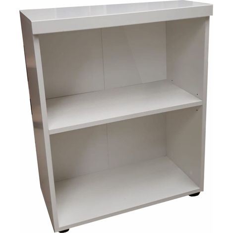 LIBRERIA 2 RIPIANI 60X28XH75CM BIANCA VV1003 CON C