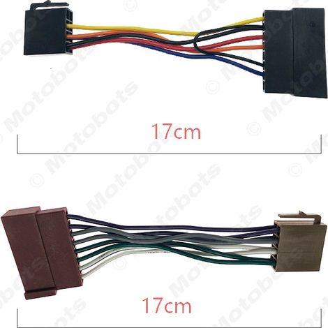 Car audio CD player tail wire compatible with Ford Transit, Fiesta, and old Mondeo ISO connector conversion cable (1/4)