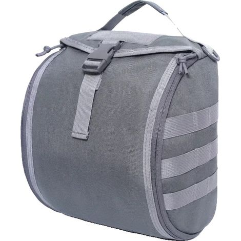 Sac à Casque Tactique, Design Portable, Grande Capacité de Rangement, Gris (1/2)
