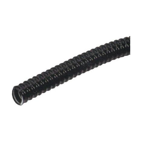 TUBO CORRUGATO + TIRAFILO  PVC NERO MM 32 MT  25