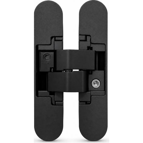 Charnière Invisible 3D Réglable pour Porte Pliable Noire 110 mm
