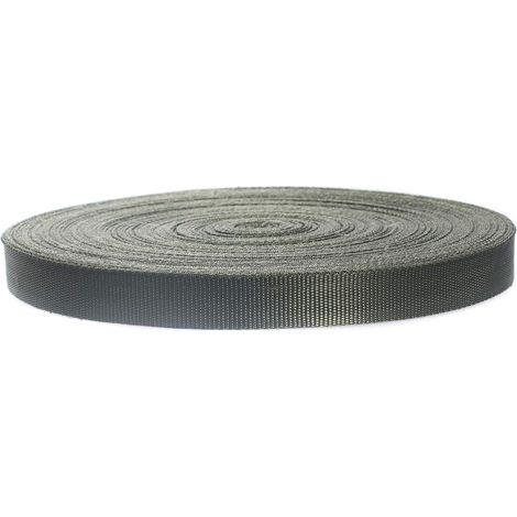 50 m x 25 mm Polypropylene Webbing - Thickness 1.4 mm - Canvas Webbing, Polypropylene Belt Tape for Bags, Backpacks, Slings, Harnesses, Luggage, DIY etc. Khaki TKD5070 Khaki (1/5)