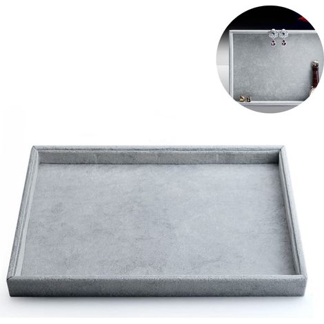 Plateau à bijoux empilable pour colliers, bracelets, bagues et plats vides (1/5)