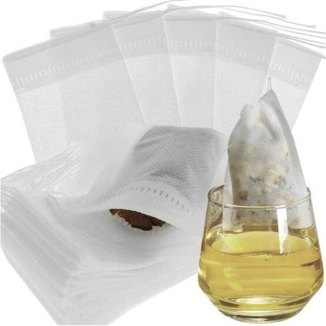 HOXILEELEO - 100 bustine di tè vuota di tè bianco in bulk (1/5)