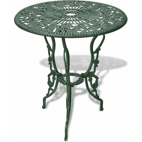 Set da Bistrot 3 pz Salotto da Giardino in Alluminio Pressofuso Verde (1/5)