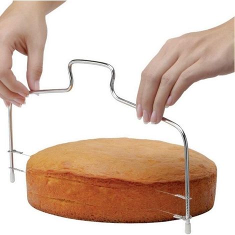 Coupe-Gâteau - Inox - Réglable à Double Fil - Acier Inoxydable - Pratique et Durable - 2 Ans de Garantie (1/4)