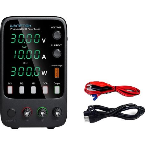 Fuente de alimentación de CC, salida ajustable, pantalla fácil de usar, 4 dígitos APS3010H (1/2)