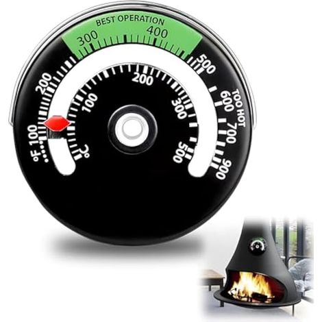 Thermomètre magnétique pour poêle à bois, gaz et granulés – Évite la surchauffe du ventilateur
