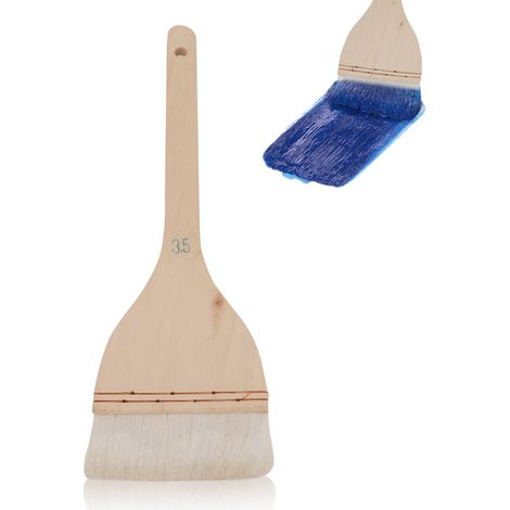 Pinceaux Plats, Pinceau, Pinceaux Peinture Multifonction, Pinceaux de Peinture en Laine Pinceau de Lavage Pinceaux aquarelle plats pour peinture, 3,5 pouces (1/5)