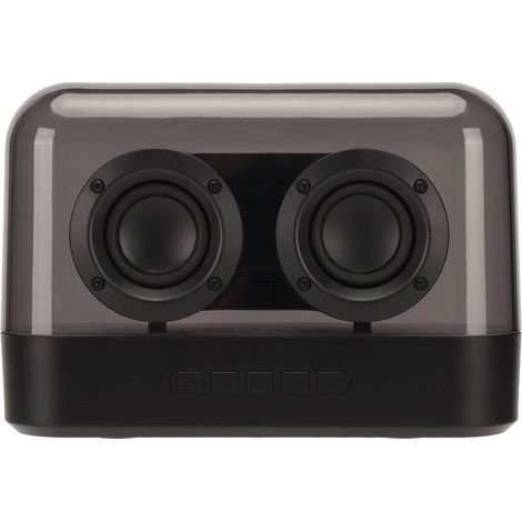 Enceinte Bluetooth stéréo avec caisson de basses, lecture de carte mémoire, enceinte portable sans fil transparente et lumineuse LED colorée (1/5)