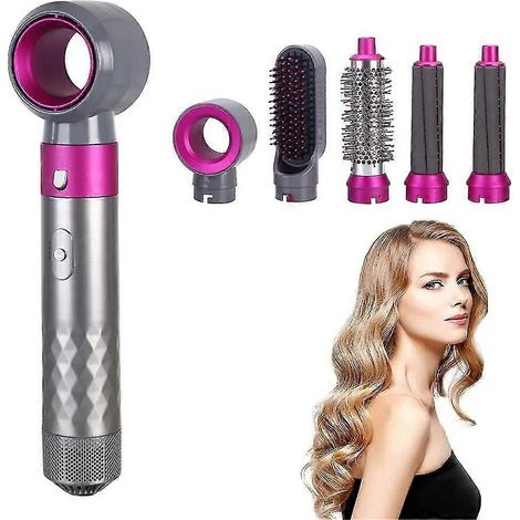 5-in-1 Hot Air Brush Dryer: with Negative Ion Technology (for Styling, Volumizing, and Quick Drying, 1000W) (1/5)