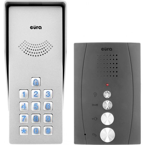 Interphone EURA ADP-38A3 ENTRA - Graphite, sécurité et confort (1/5)