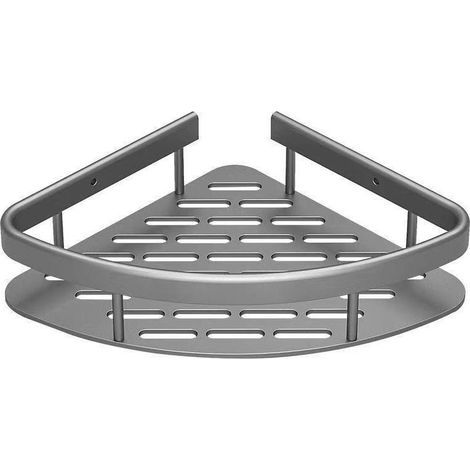 Support de rangement, support de rangement de salle de bain en alliage d'aluminium, panier triangulaire de salle de bain (1/4)