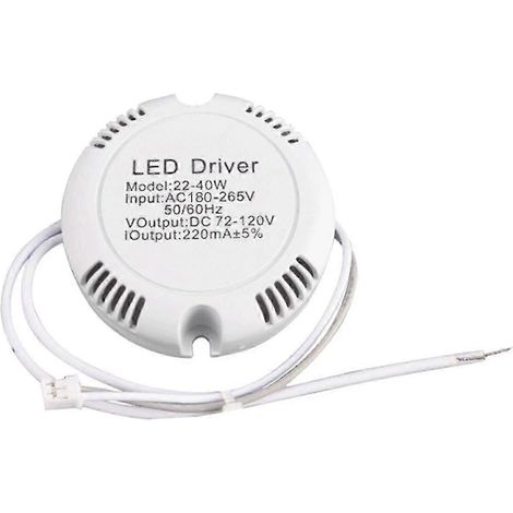 Alimentation LED 2025 AC180-260V, fréquence 50-60Hz, transformateur pour plafonnier 8-12W/8-25W/22-40W (1/5)