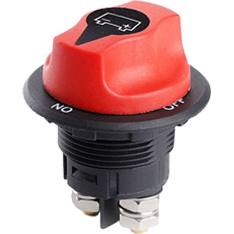 Coupe-Batterie Interrupteur d'isolateur de Batterie de Voiture,Commutateur Isolateur Batterie,Max 32V 100A CONT 150A INT Interrupteurs de Batterie pour Bateau RV Marine Yacht Moto Véhicules (1/5)