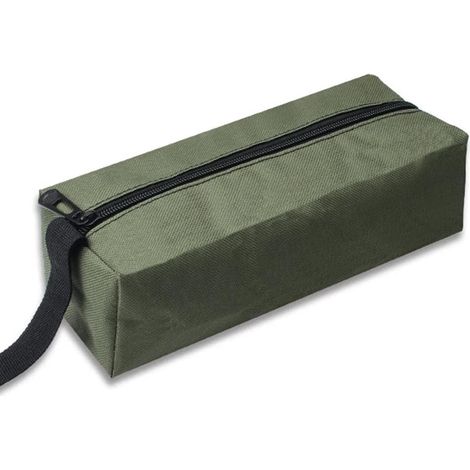 CCYKXA (Grün) Werkzeugtasche, multifunktionale wasserdichte Werkzeugtasche, kleine tragbare Werkzeugtasche, 600D Oxford-Stoff, professionelle Werkzeugtaschen für Elektriker, Schreiner, Bau