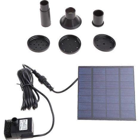 Quadratische Solar-Wasserpumpen-Tauchbrunnen-Sets für Außenpools und Gärten