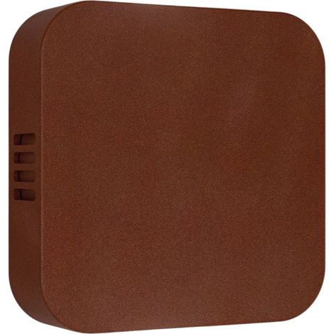 Roller Lampada da Parete LED per Interni ed Esterni in Alluminio Colore Corten, Doppia Emissione Orientabile, Grado di Protezione IP54, 10.5W, 3000K (1/3)