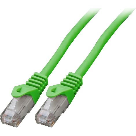 Cable de conexión RJ45 U/UTP cat. 6 LSZH CCA verde 1 m