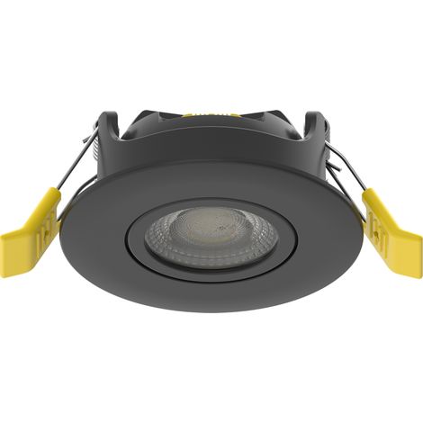 Spot de plafond Noir Rotatif 360° IP65 RE2020 SOLUM S0300890D