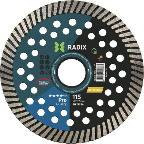 Radix - Universele diamantschijf - 115 x 22,23 mm - Turbo - Pro (1/3)