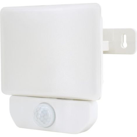 LED-Flutlicht weiß mit Sensor 50W 4500LM 4000K IP65 Bemko C65-LFX-050WH-4K-PIR (1/5)