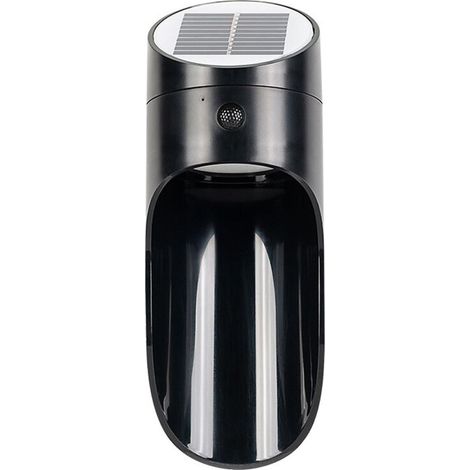 Lampe solaire d'extérieur, applique murale étanche, décorative pour jardin, contrôle intelligent de la lumière, lampe de jardin noire-AquaForge (1/5)