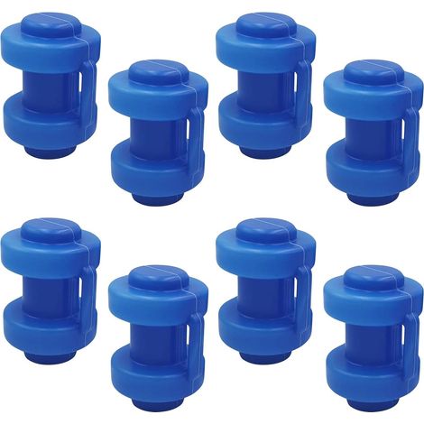 Lot de 8 pièces de rechange pour trampoline - Compatible avec toutes les barres de filet standard (1/5)