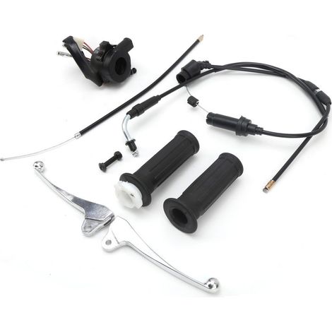 Kit of switch ignition and handle accelerator for Yamaha Yzinger 50 and Peewee PW50 Materials ABS and PVC easy installation