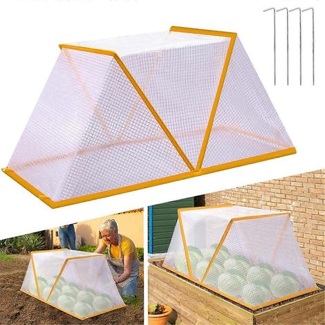 Accélérateur de croissance pour rangs de jardin - Bâche de protection pliable pour plantes - 49 x 38 x 22 cm - Potager surélevé - Protection des plantes (1/4)