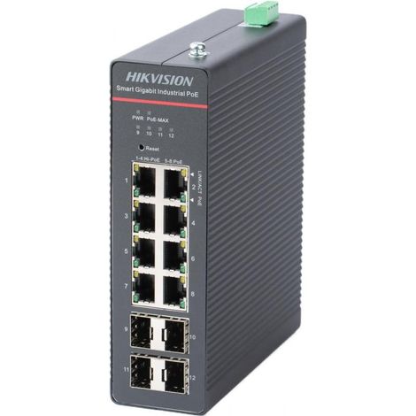 Switch Hikvision DS-3T1512HP-SI-8P4FKIT(75W)