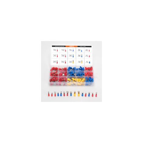 Klemmen und Sets, 280-teilig, Kfz-Elektroklemmen, isolierte Elektroklemmen, elektrische Crimpverbinder, 15 Typen mit Box, für Elektriker – Crezuo