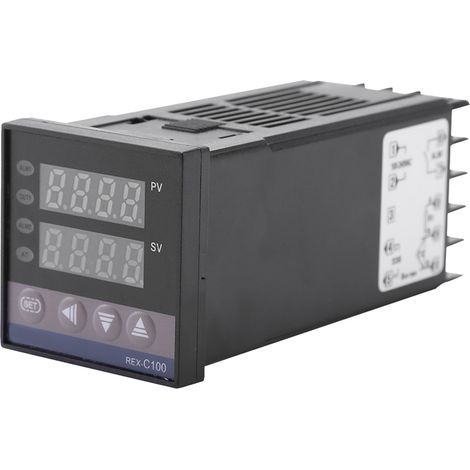 Alarme 0℃1300℃, kit de régulateur de température numérique PID à LED REX-C100, AC110V-240V (1/5)