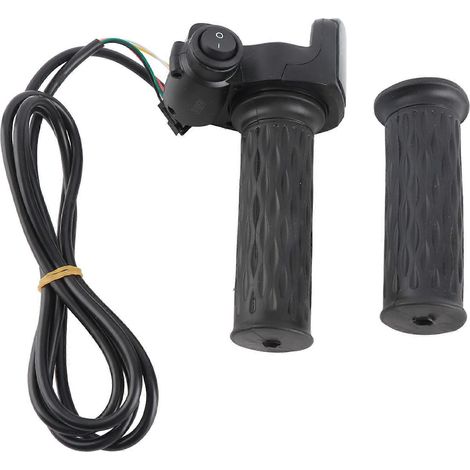 Fahrradgriffe aus Gummi, 1 Paar, Drehgasgriff mit LED-Akkustandsanzeige für Elektroroller und Elektrofahrräder (1/5)