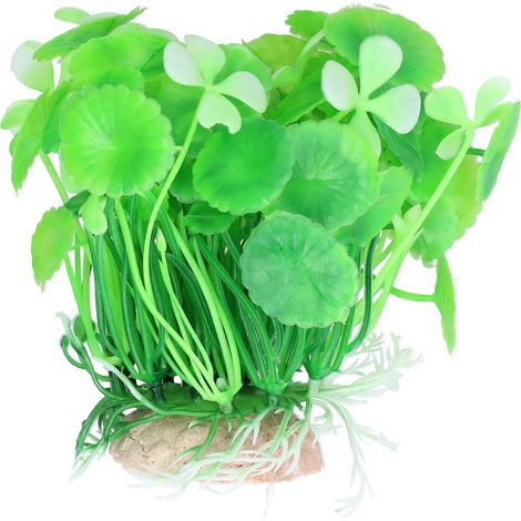 Plantes aquatiques artificielles en plastique, sans odeur et sans danger, pour aquarium (poissons, tortues, etc.). (1/5)