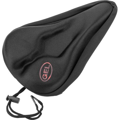 PrimeMatik - Couverture de gel à mémoire pour selle de vélo noir (1/5)