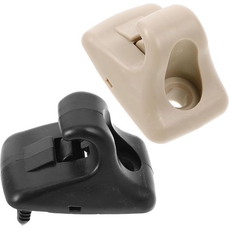 2 Piezas Clip para Visera Solar Reemplazo del Clip De La Visera Accesorio Parasol Soporte De Fijación del Espejo De Maquillaje Piezas De Parasol Accesorios De Vehículos El Plastico (1/5)