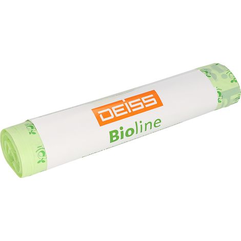 Deiss, Sacs-poubelle Bioline ecovio®, capacité 200 l, 20
