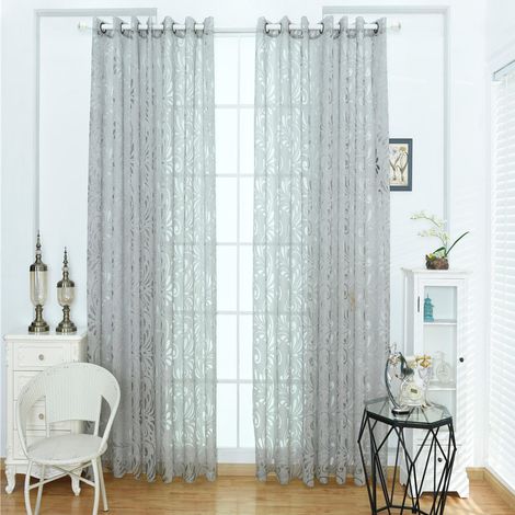 Vorhang mit Phönixschwanzmuster für Zuhause, Schlafzimmer, Wohnzimmer, Balkon, Küche, Hotel – eleganter Sonnenschutz für Fenster (1/5)